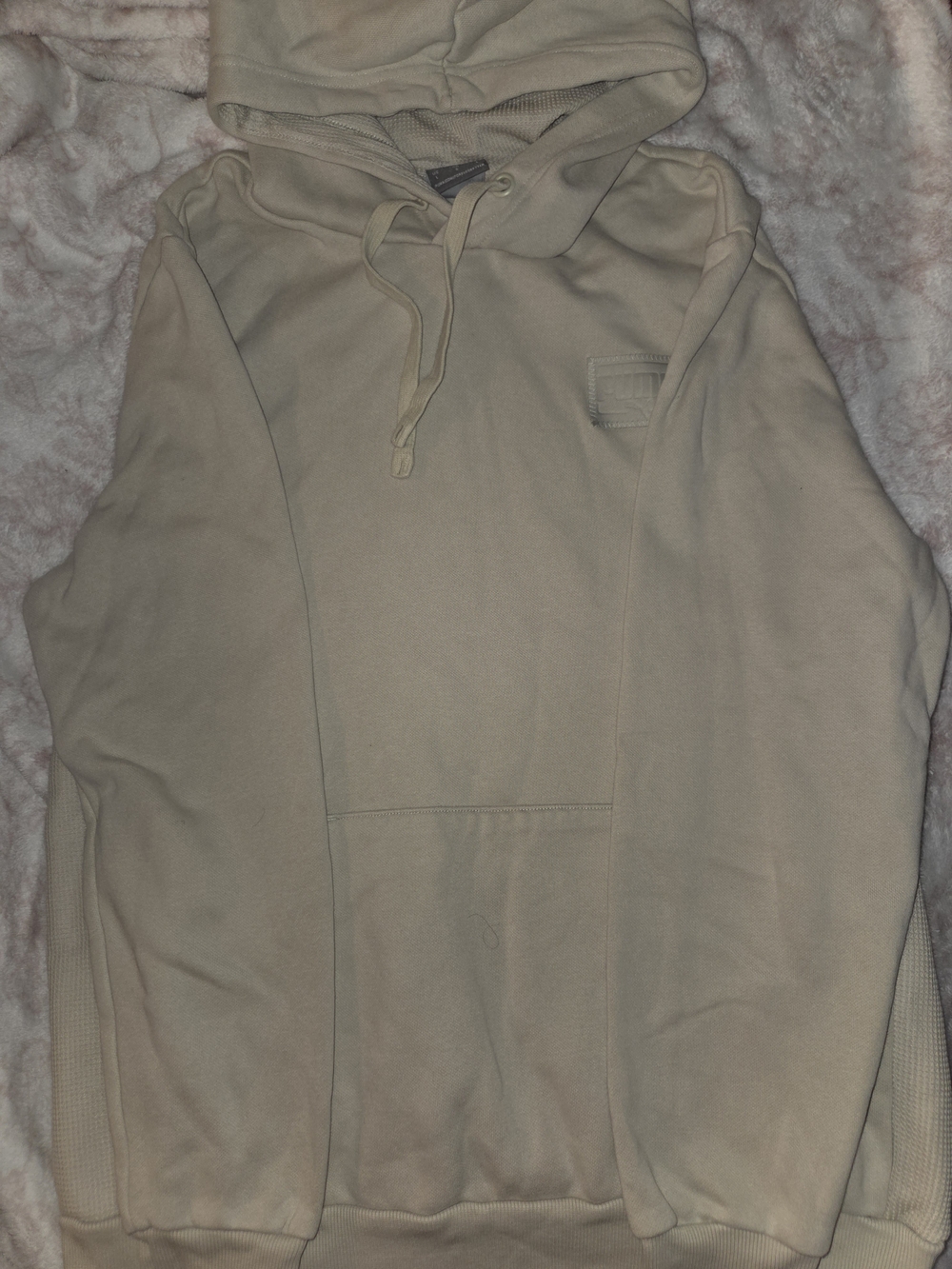 Puma Tan Logo Pullover Hoodie - Large